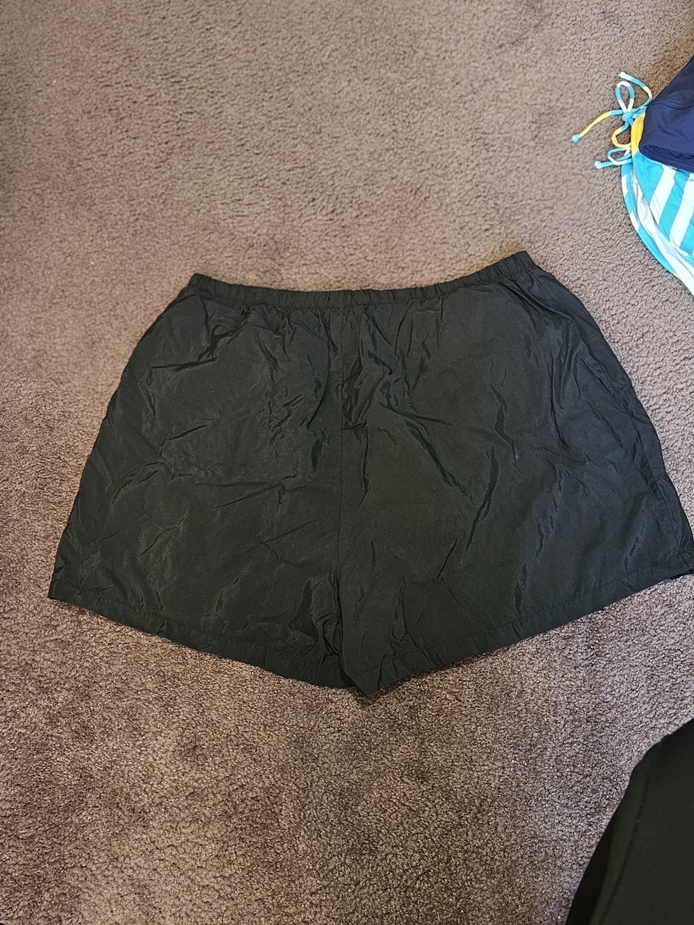 High-Waist Black Women's Elastic Shorts